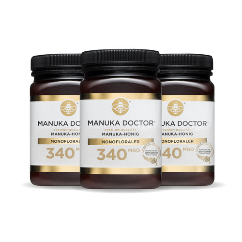 3 x 340 MGO 500g Manuka Honing – THT 31-01-2027
