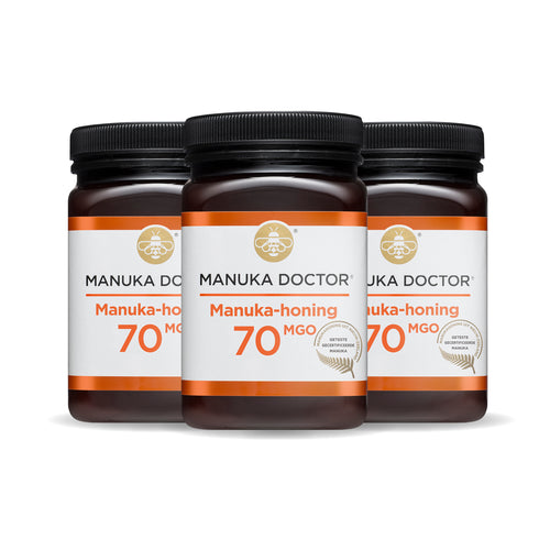 3 x 70 MGO Manuka Honing 500g